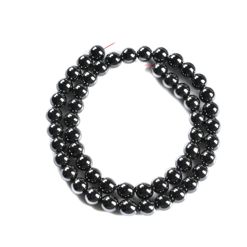 Natural Stone Hematite Beads Round Loose Beads 3mm 4mm 5mm 6mm 8mm 10mm 12mm DIY Necklace Bracelet Jewelry Making Accessories