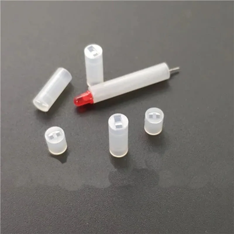 50pcs 5mm diode lamp post LED spacer posts Column height 1.5mm-5.5mm Lamp holder nylon support LED nut