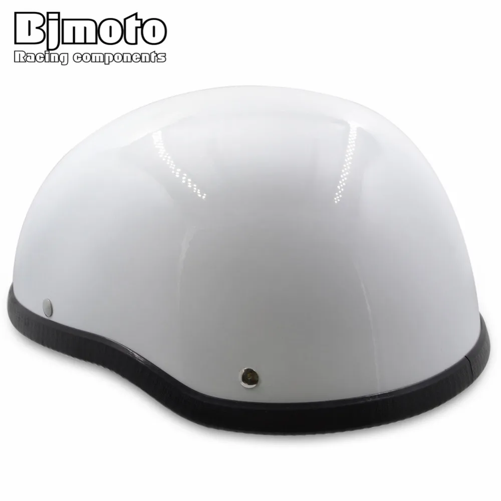

BJMOTO 1/2 Open Face Motorcycle Helmet DOT Approved Unisex Half Helmet Vintage Motorbikes Bicycle Rider Protective Helmet