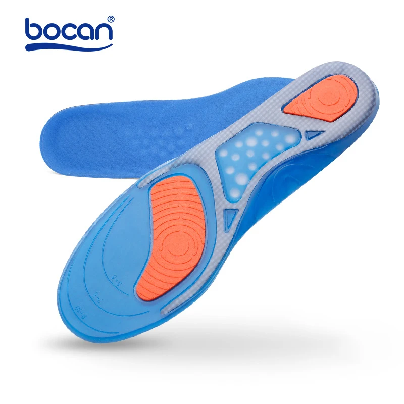 Bocan Gel inlegzolen 1 paar Top Kwaliteit Inserts Comfortabele Inlegzolen schokabsorptie binnenzool voor mannen en vrouwen