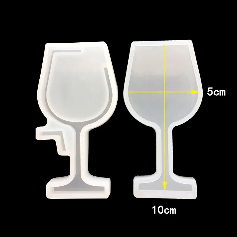 2pieces/set Quicksand Perfume bottle hourg wine cup reagent bottle Silicone Mold Resin Silicone Mould Jewelry Making