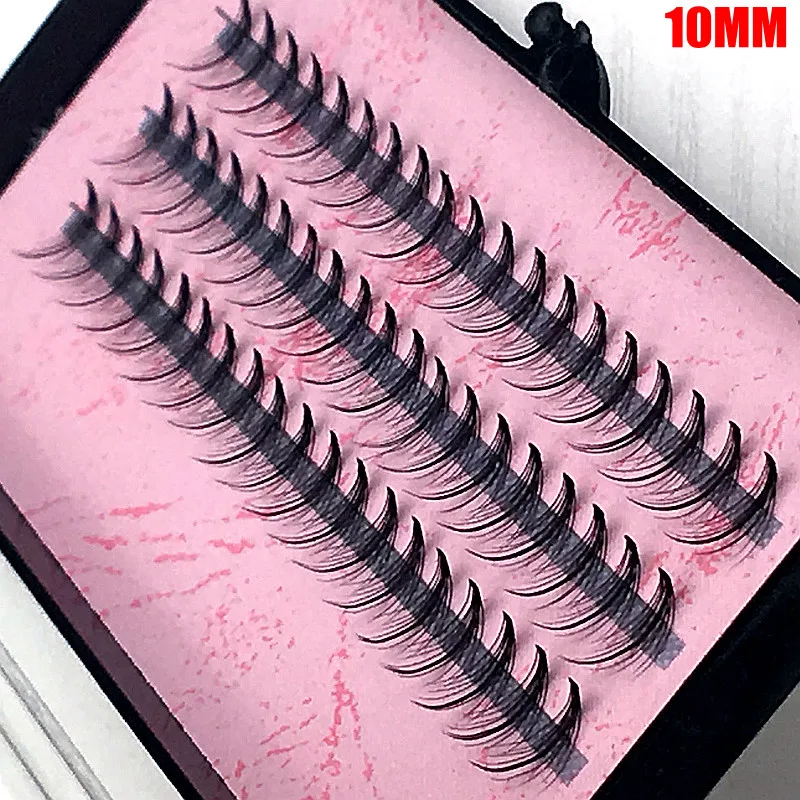 Wholesale 50 Trays Pro 57 Knots Black Tapered Individual False Eyelashes Eye Lash Makeup Extension 8mm 10mm 12mm 14mm L1604