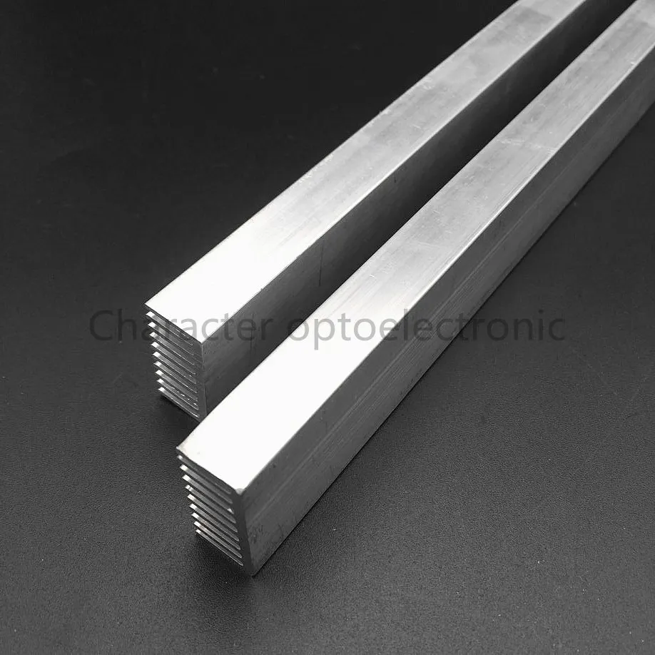 1-10 unids/lote disipador de calor de aluminio LED de alta potencia 300mm * 25mm * 12mm para diodos emisores de led de 1W, 3W, 5W