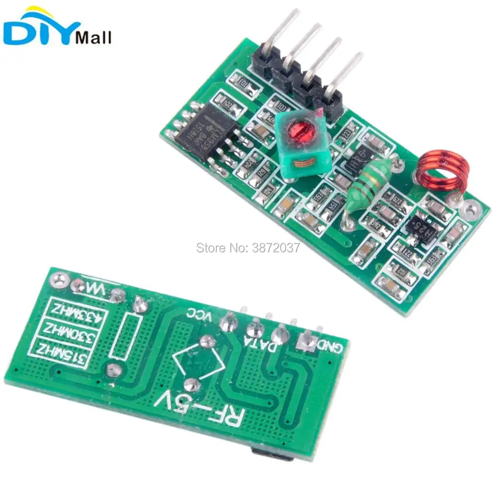 10pcs/lot 315MHz RF Transmitter Receiver Module 3V-12V for Arduino Arm MCU