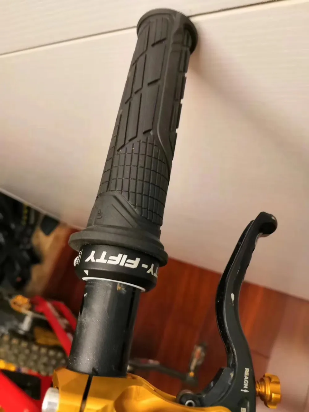 FIFTY-FIFTY MTB Fahrrad Griffe Anti-Skid Gummi Verbindung Bike Lenker Griffe Lock-on Mountainbike Griff bar Griffe – Detail 6