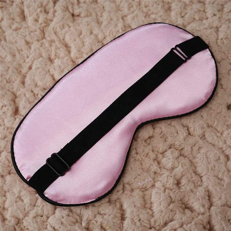 1Pcs New Pure Silk Sleep Rest Eye Mask Padded Shade Cover Travel Relax Aid Blindfolds