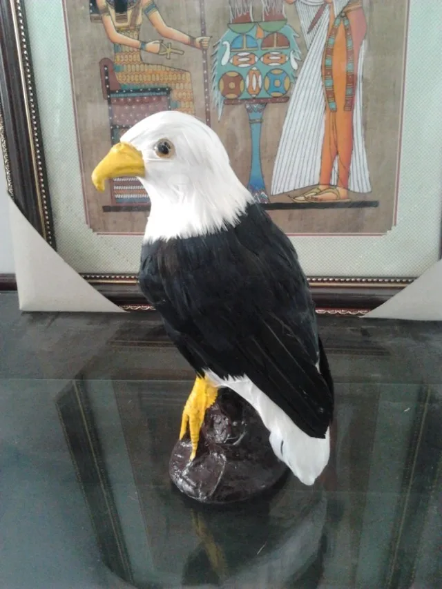 

simulation Eagle model,polyethylene&furs 21x12cm eagle,prop.home decoration Xmas gift w4185