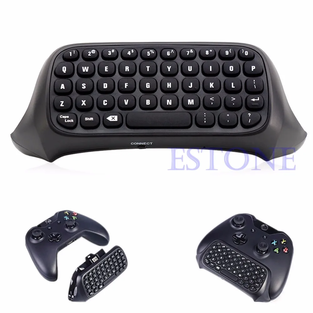 High Quality Portable USB Wireless Keyboard Chatpad Message fr Xbox One Controller 2.4G Black Feb24