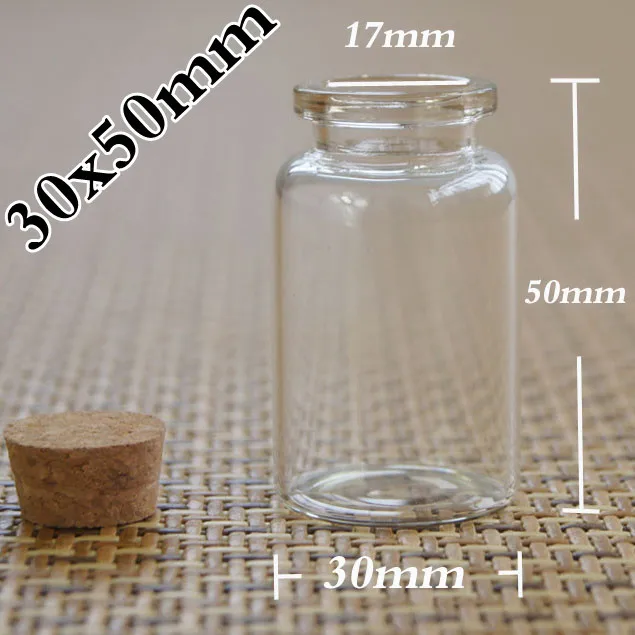 

factory wholesale 20ml Glass Bottle with cork, sample vials. wishing bottle 305017