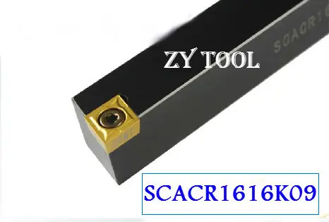 SCACR1616K09 16*16mm Metal Lathe Cutting Tools Lathe Machine CNC Turning Tools External Turning Tool Holder S-Type SCACR/L