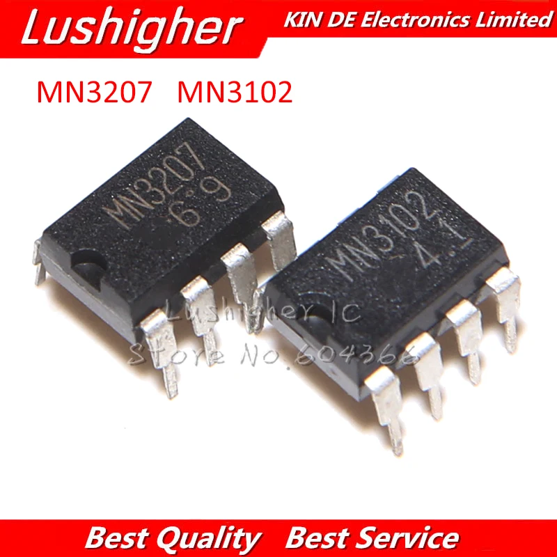 10pcs=5pair MN3207 MN3102 = BL3102 BL3207 Karaoke Clock Drive DIP8