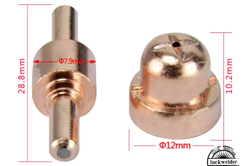 30/40A PT-31 LG40 электроды PT31 воздушный плазменный резак фонарь для резки расходные материалы пистолет запасные части 100 шт