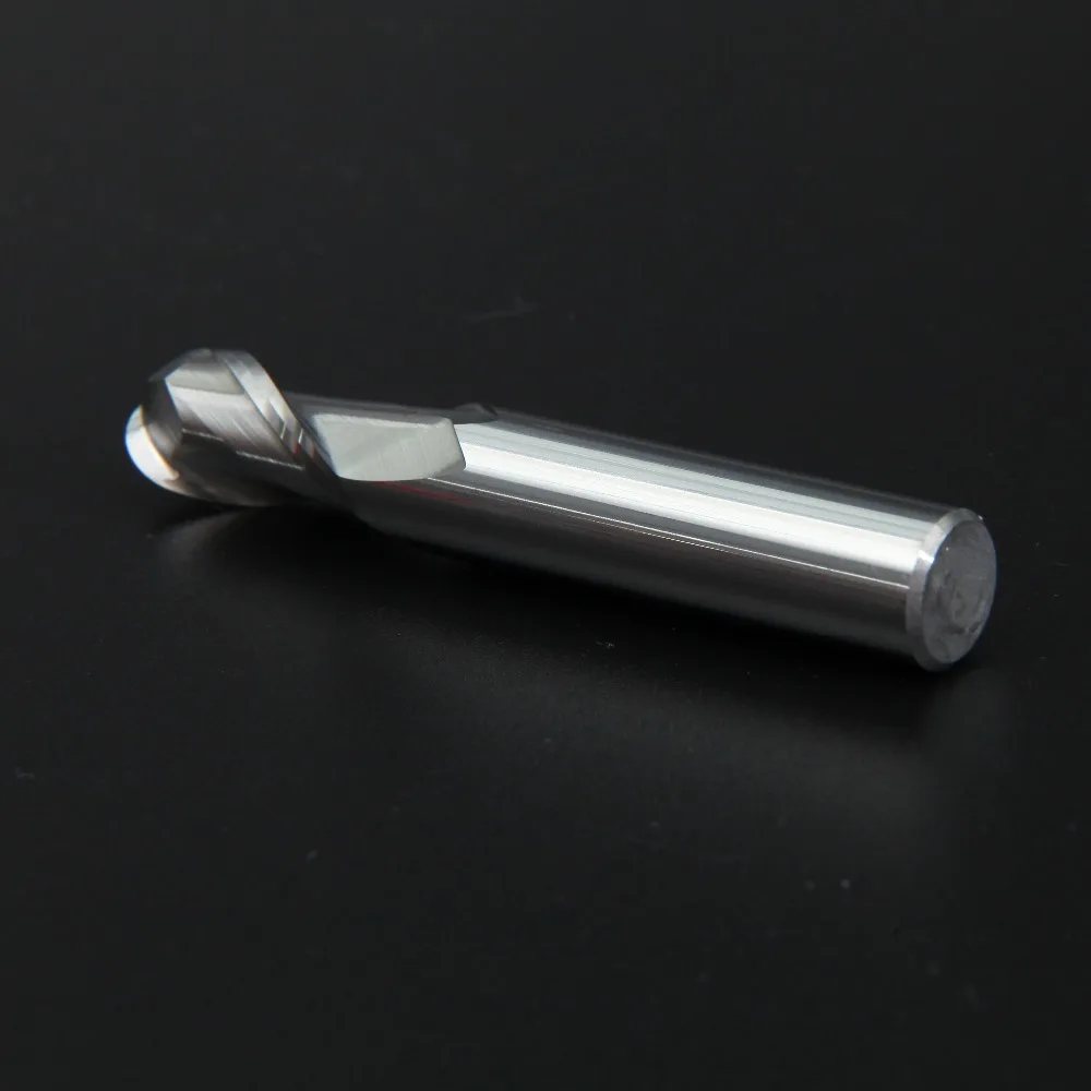 Lijun fresa de ponta redonda de carboneto, 2 sulcos, 3mm a 20mm, de aço de tungstênio, hrc55