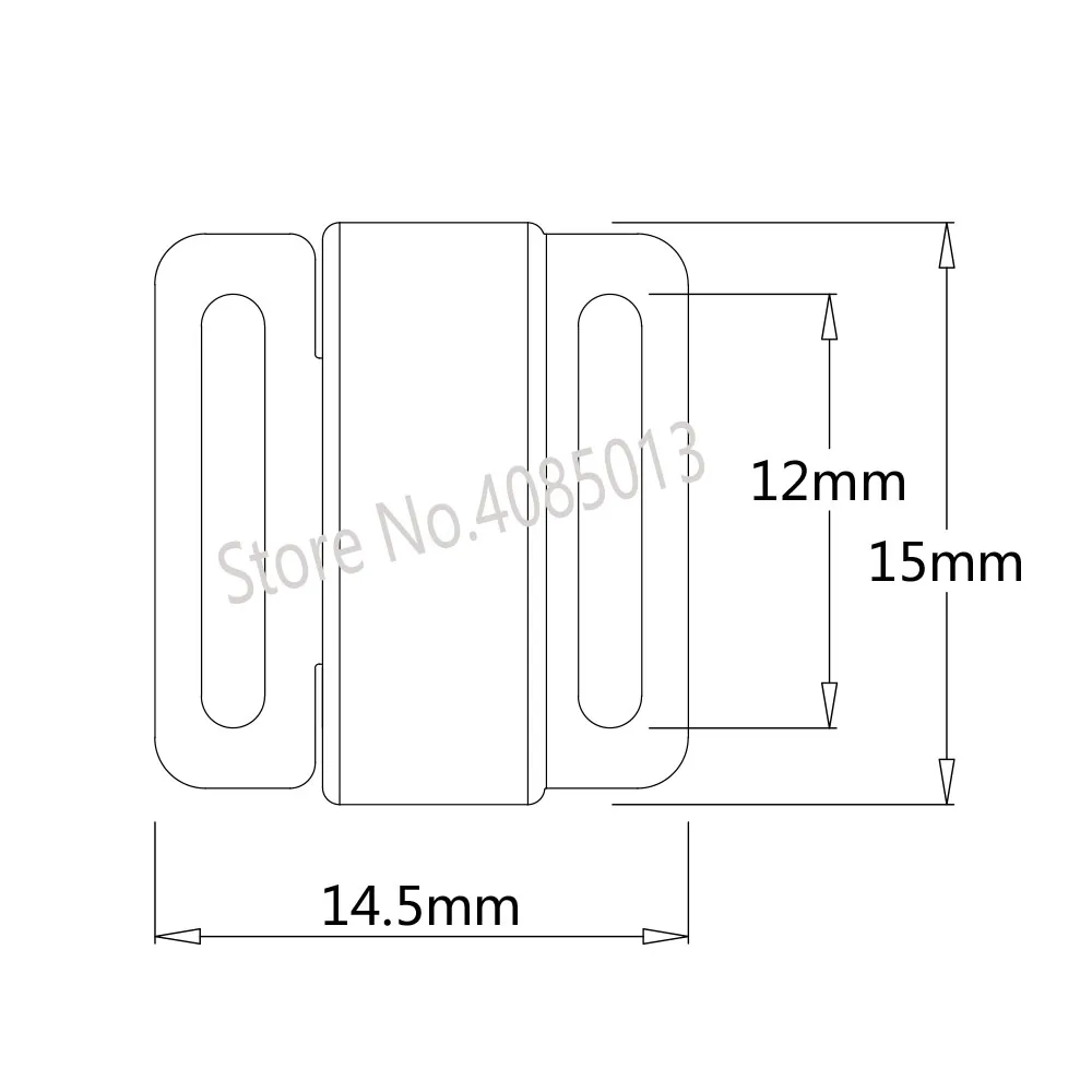 High quality 25sets Nickel Free Front Closing Bra / Bikini Hook Closure 1/2\