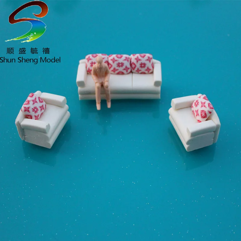 VSF23   Mini Model sofa set For Model Design scale 1:20--1:100  miniature model Furniture