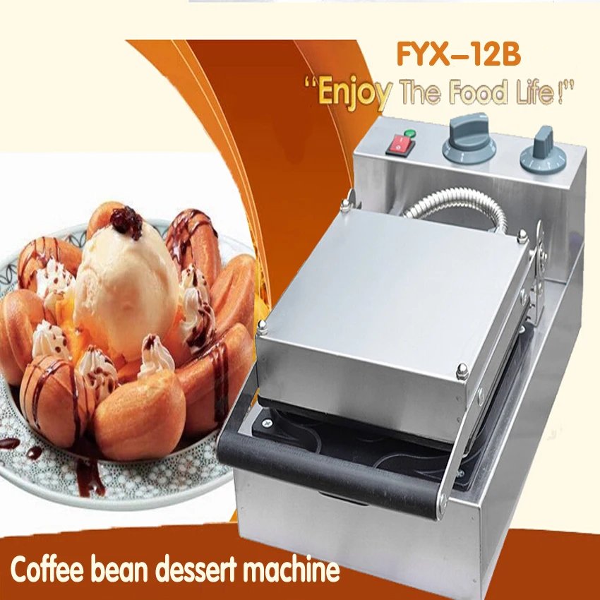 1PC FYX-12B 110V/220V Commercial electric 12-hole beans shaped dessert cake machine Waffle Machine Manufacturer