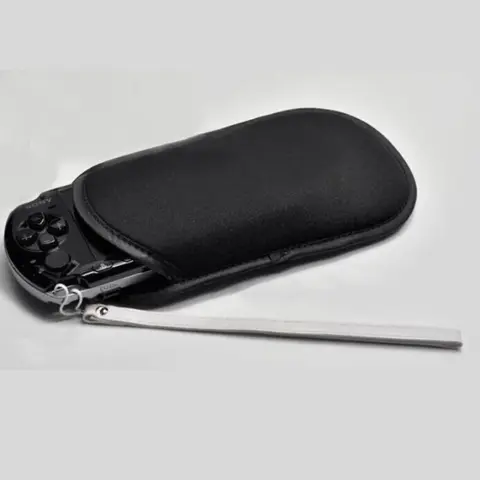 Soft Cloth Protective Carrying Storage Bag Pouch Case+hand wrist lanyard for Sony PlayStation Portable PSP 1000 2000 3000