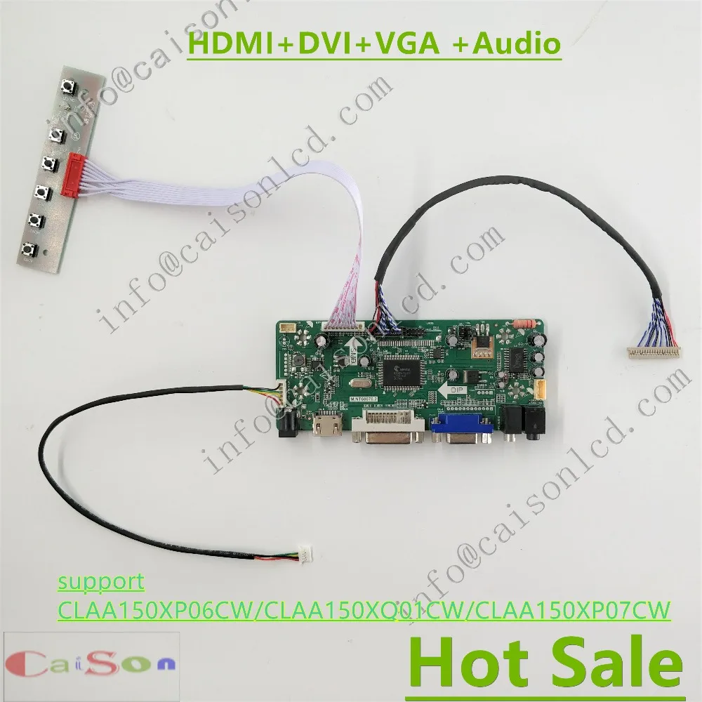 

DVI/VGA/AUDIO/ of LCD Driver Board support CLAA150XP06CW/CLAA150XQ01CW/CLAA150XP07CW