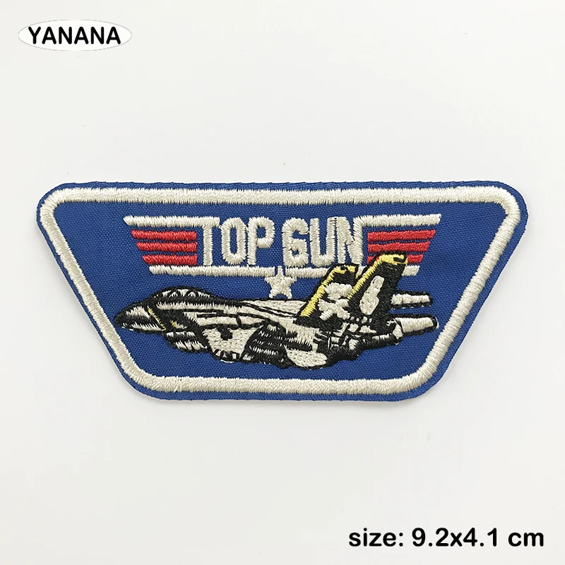 Top Gun NAVY air force naszywki na ubrania DIY paski aplikacja naszywki na ubrania żelazko na kreatywne odznaki Parches