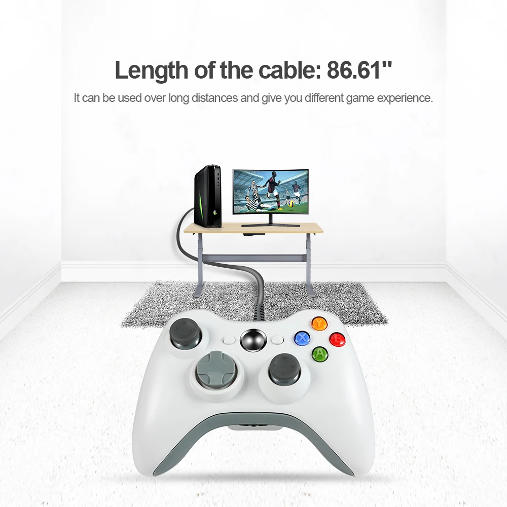 1 قطعة USB السلكية Joypad غمبد تحكم ل Xbox 360 عصا التحكم لمايكروسوفت الرسمية PC لنظام التشغيل Windows7 / 8 / 10
