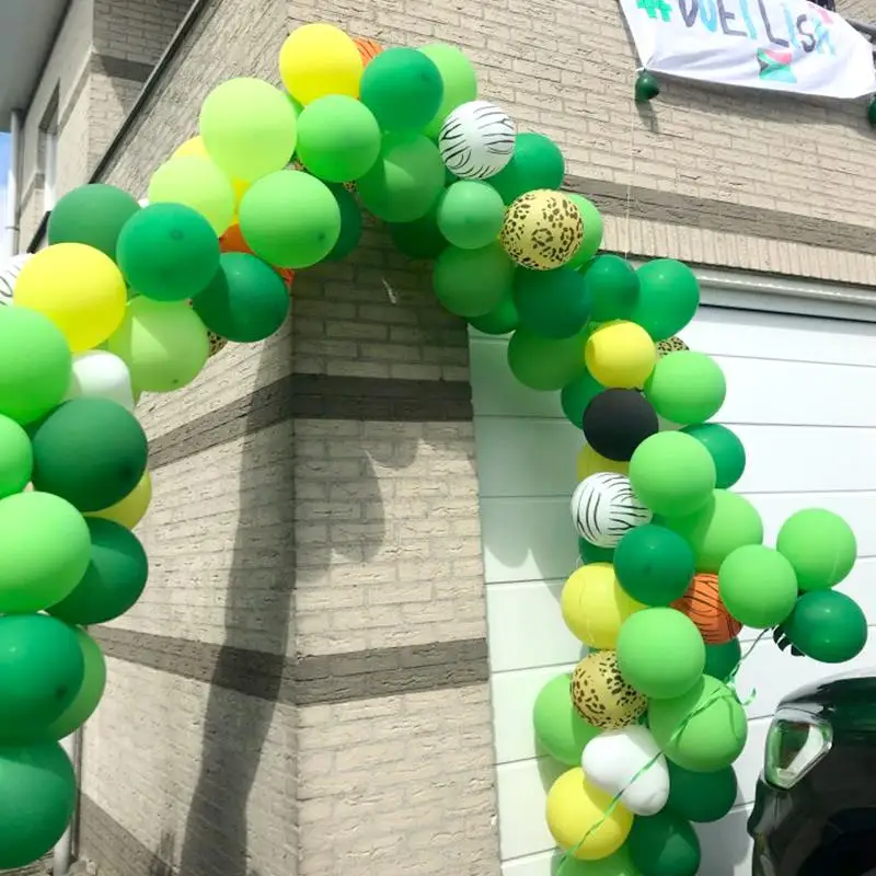 159pcs Jungle Safari Party Balloon Arch Baby Shower Jungle Balloons Aniversario Latex Balloon Garland Birthday Decoration Adults image 3