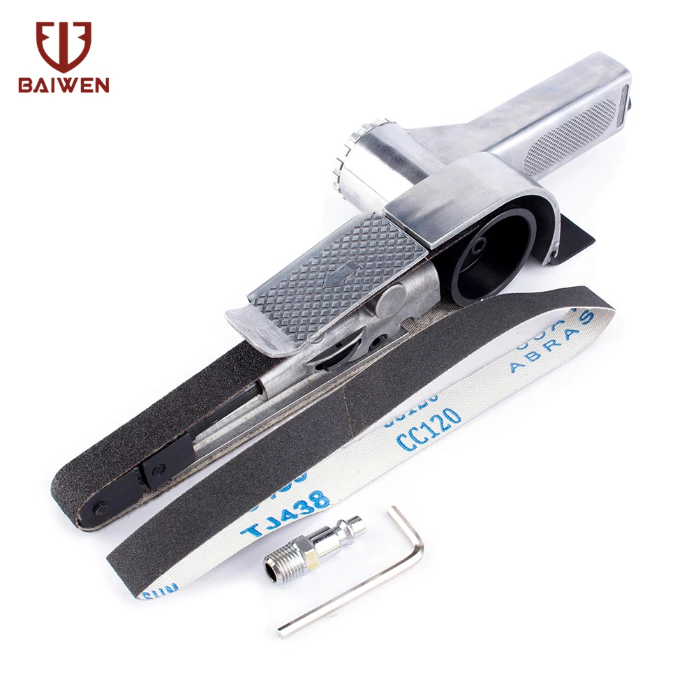 New Pneumatic Sanders Tools Belt air Machine 520*20mm Air Belt Sander for Air Compressor Sanding with 3 Belts air tool