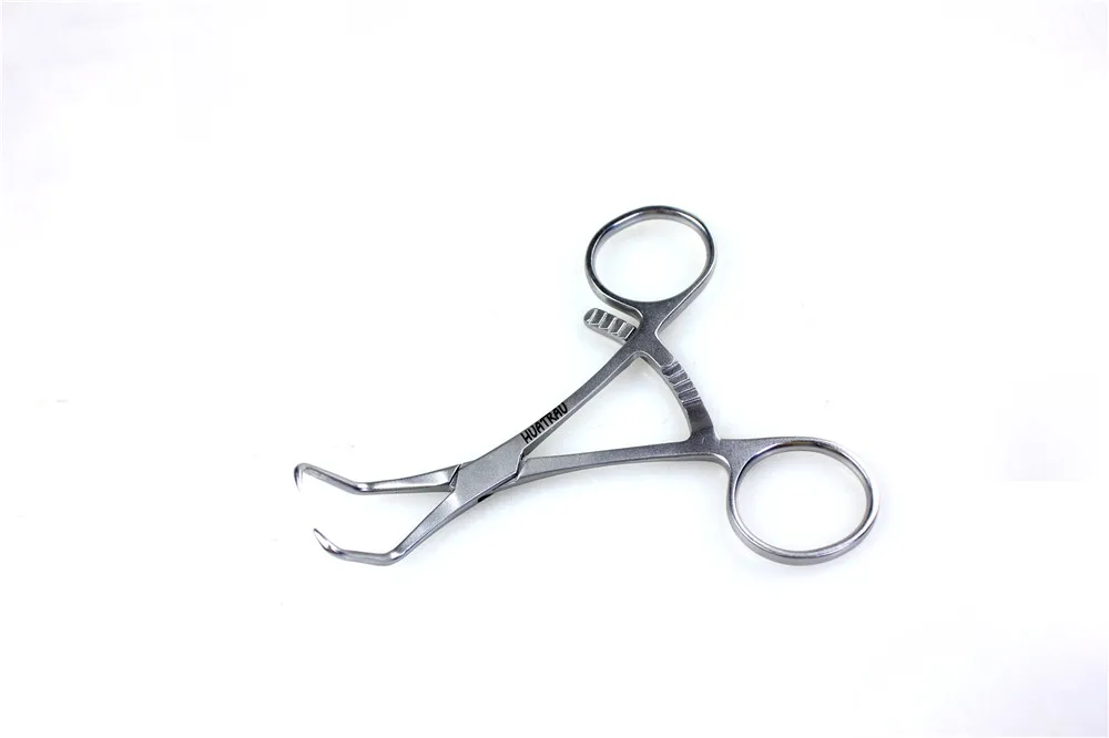 

medical small animal orthopedic instrument curved mini Pointed reduction forcep Bone Fracture tip head Gripped bone Petz Vet AO