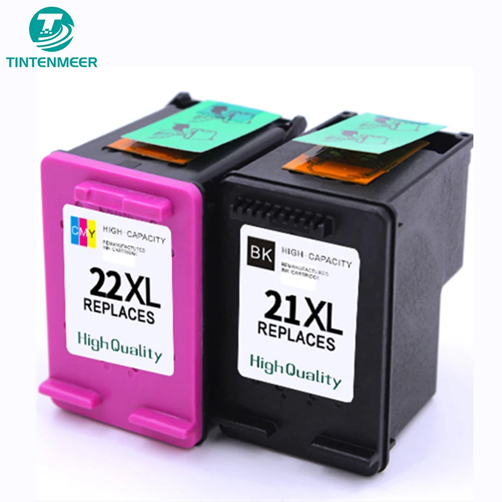 TINTENMEER INK CARTRIDGE 21 22 21XL 22XL FOR DESKJET F2235 F2240 F2275 F2280 F2290 F4135 F4140 F4150 F4172 F4175 F4180 PRINTER