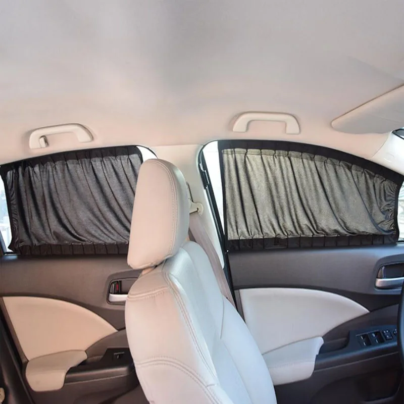 

2pc/Set Universal Car Side Window Sunshade Curtains Aluminum Alloy Auto Windows Curtain Sun Visor Blinds Cover S,M,L Car-Styling