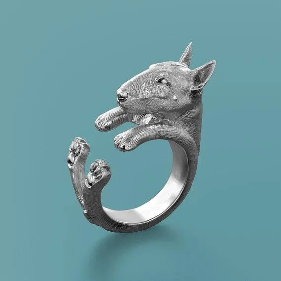 Bull Terrier Ring Free Adjustable Size Puppy Ring and all Pet Lovers Dog Ring