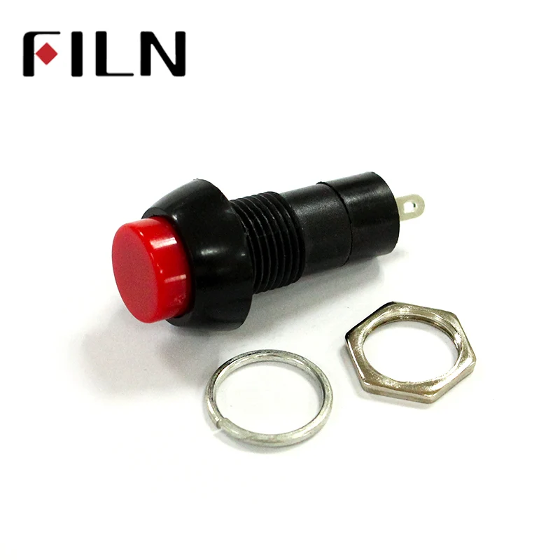 filn PBS-11A PBS-11B plastic ON OFF latching  off-(on) Momentary push button switch 2pin