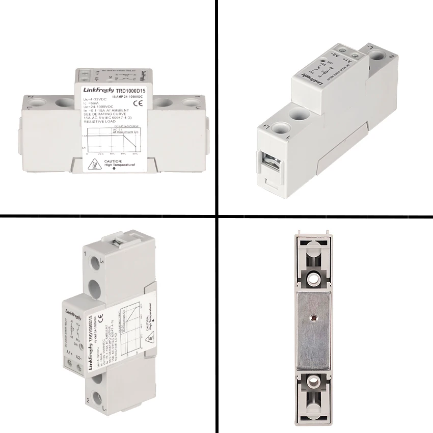 TRD1000D15 Miniature15A 25A 1000V DC DC Solid State Relay 5V 12V 24V 32VDC Input Electrical Voltage SSR Relay Module & Board