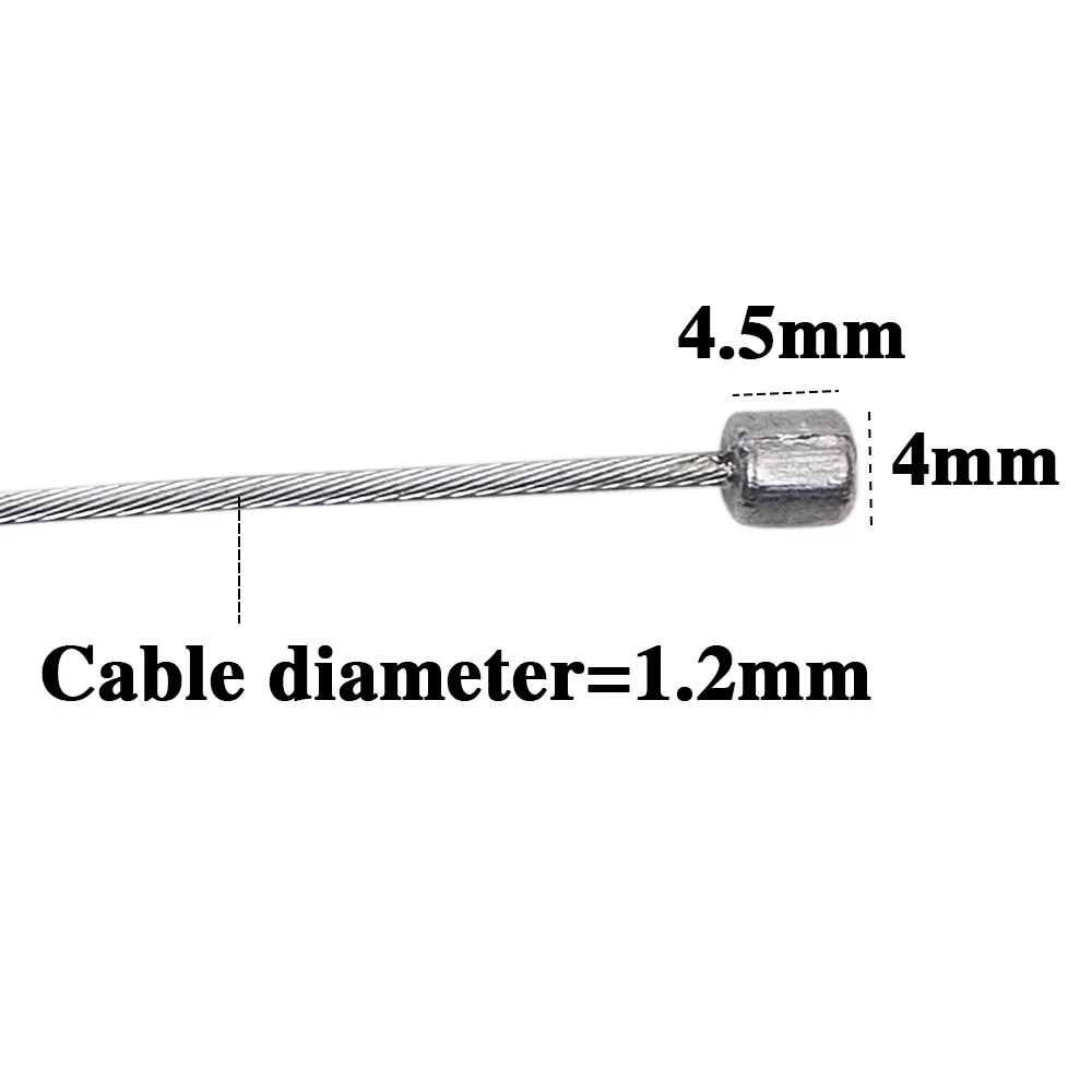 10 pcs 2m or 1.4m Road MTB Bike Fixed Gear Bicycle Shifting Cable Brake Line Gear Brake cable Sets Core Inner Wire Speed line