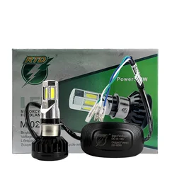 RTD Universal Type M02E Motorcycle LED Headlight Bulb 6 COB 6500K H4 HS1 BA20D P15D H6 3500LM 35W For Motorbike Xenon White