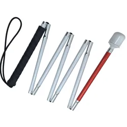 125cm, 130cm, 135cm, 140cm,145cm,150cm,155cm, canna bianca in alluminio con manico nero per la tenda (piega verso il basso 7 sezioni)
