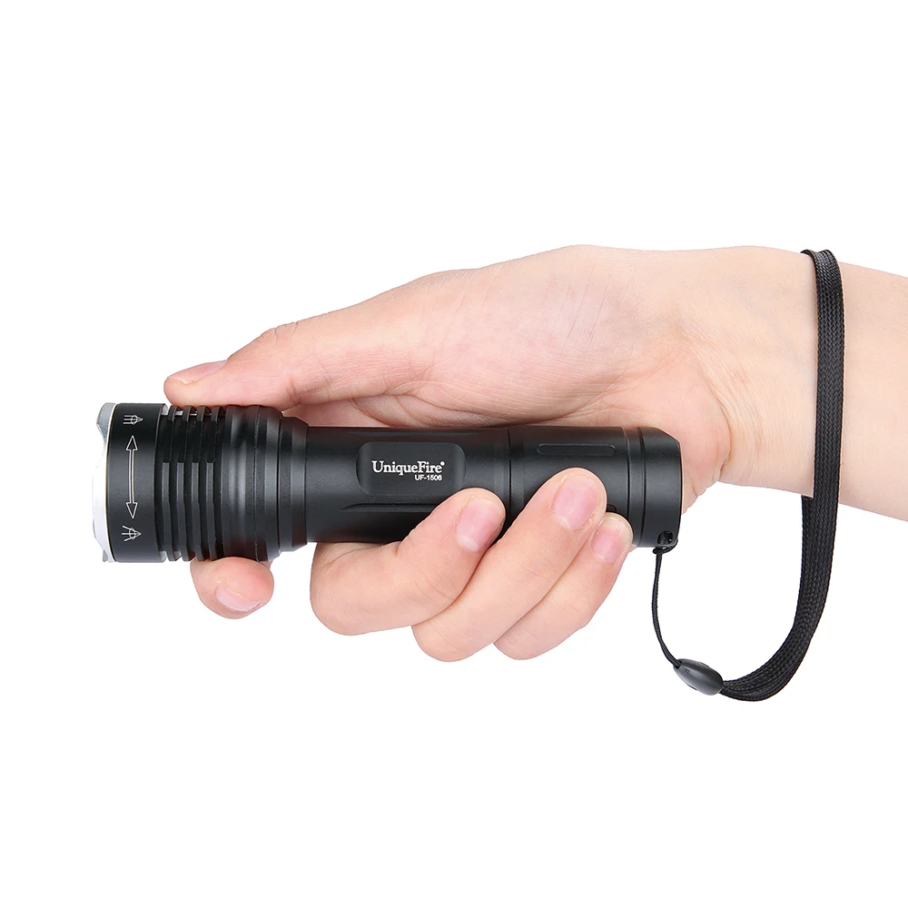 UniqueFire Mini Infrared Led Flashlight UF-1506 IR 940nm LED Light Night Vision Tactical Zoom Torch Lamp With A Rat Tail Switch