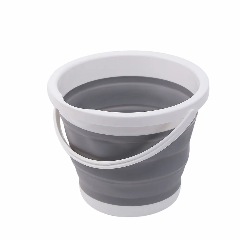 Folding  5L  Bucket for Fishing Promotion  Car Wash Outdoor Supplies Portable Camping household product   z04