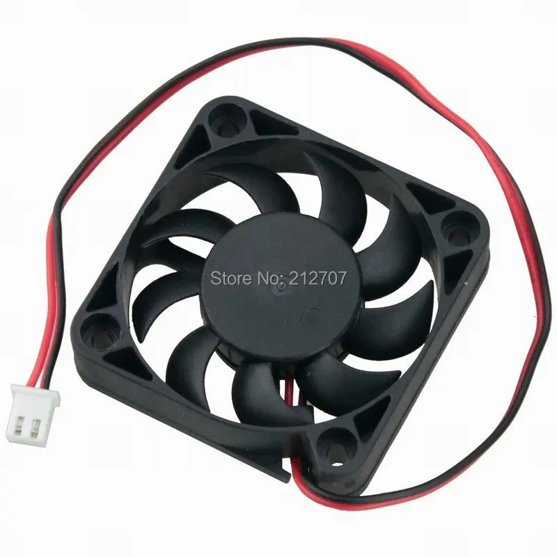 10 Pcs Gdstime DC 24V 2Pin 50mm 50x50x10mm 5cm Ball Bearing Small Brushless PC Computer Cooling Fan