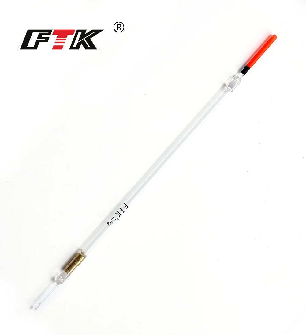 FTK FishingFloat 10PCS/Lot Nylon Plastic Float 1.0g/1.25g/1.5g/1.75g/2.0g Crystal Plastic Fishing Floats Tube Set Fishing Tackle