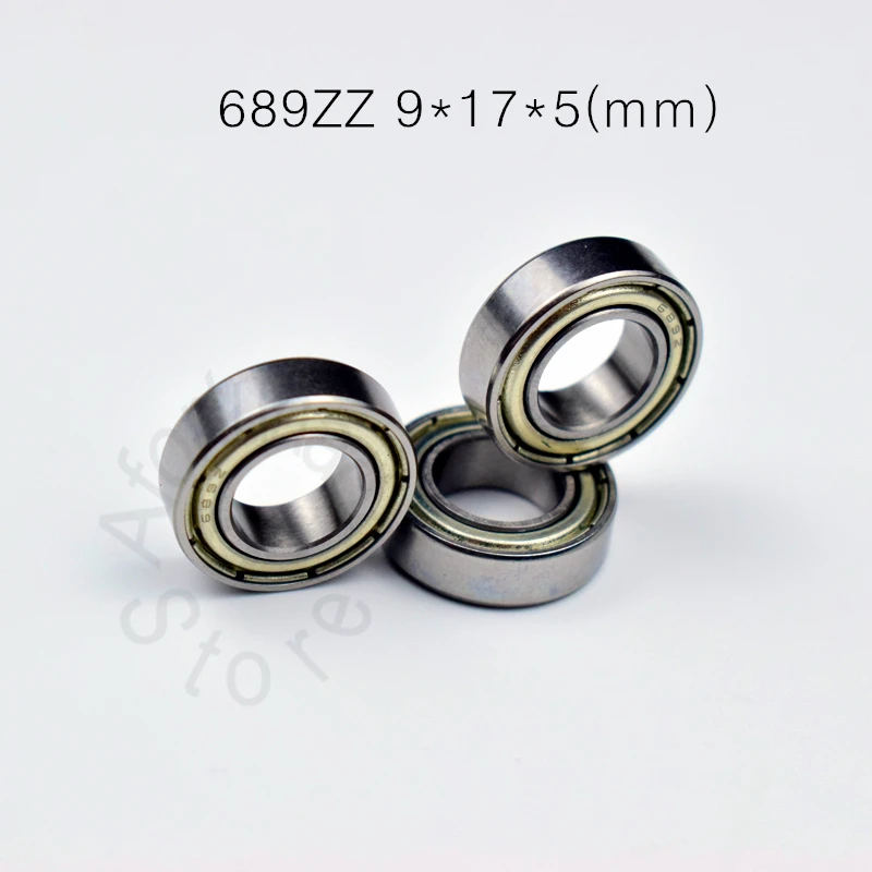 689ZZ 9*17*5(mm) 10pieces bearing free shipping ABEC-5 bearings metal Sealed Mini Bearing 689 689Z chrome steel bearing