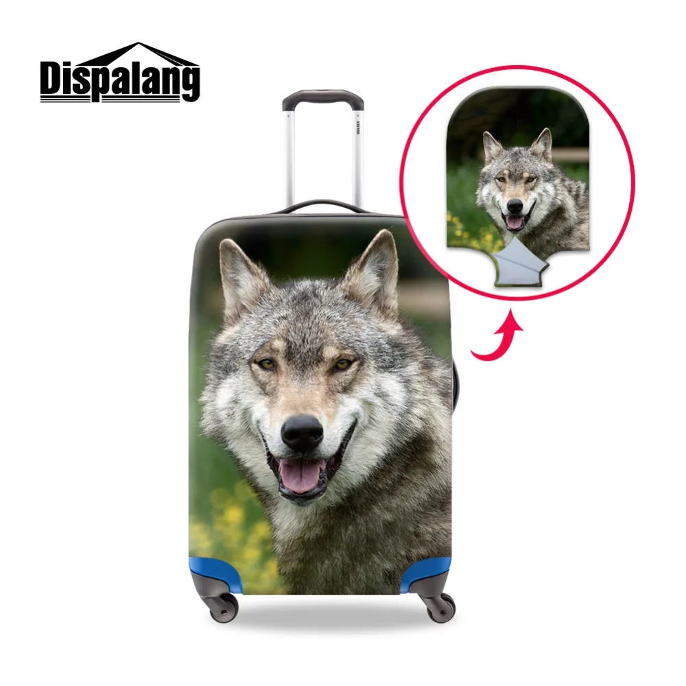 Animal Wolf Horse Luggage Protective Cover For 18 20 22 24 26 28 30 32 Inch Elasitc Dustproof Case For Suitcase Travel Accessory