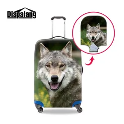 Animal Wolf Horse Luggage Protective Cover For 18 20 22 24 26 28 30 32 Inch Elasitc Dustproof Case For Suitcase Travel Accessory