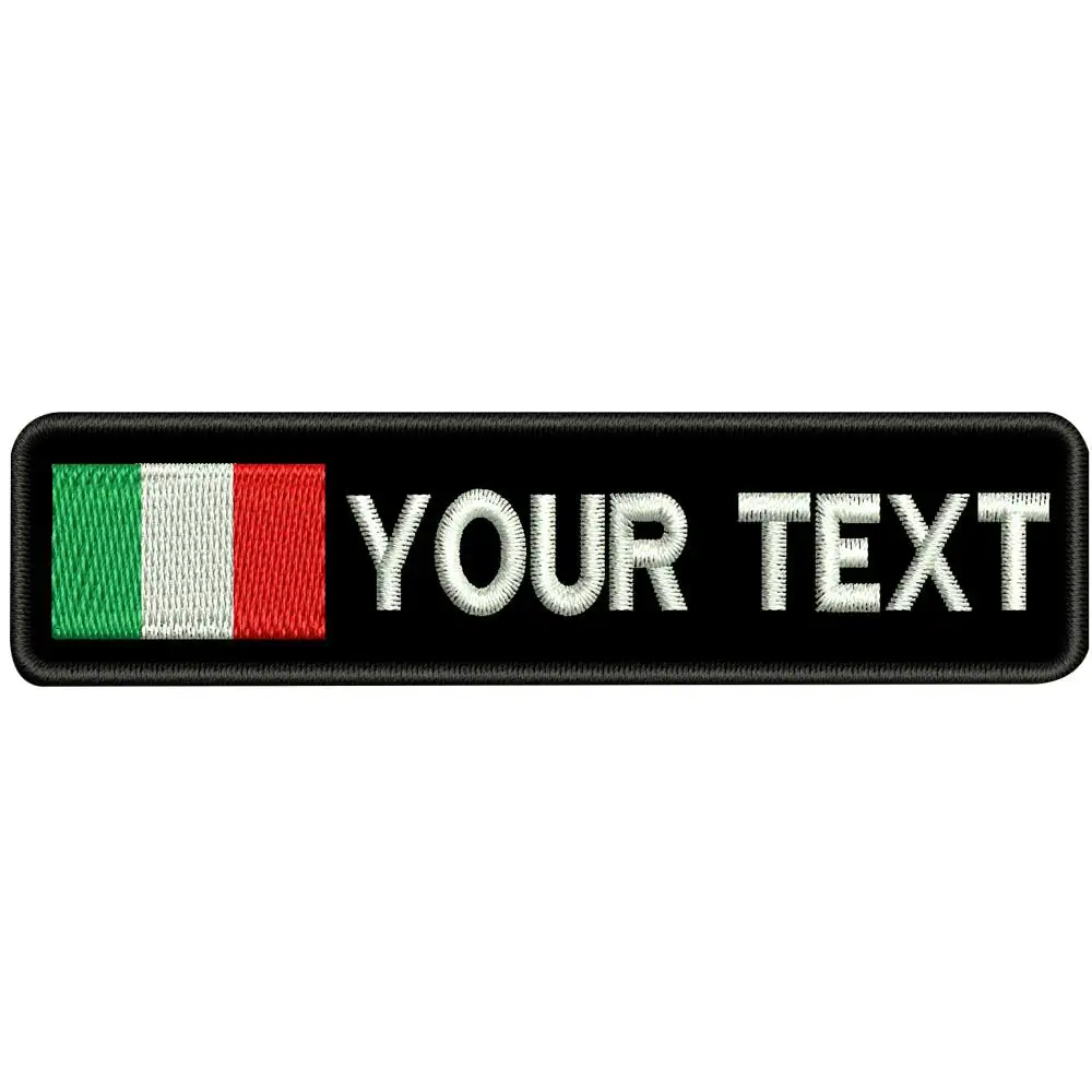Parche bordado Italia – Respaldo gancho táctico - imagen 5