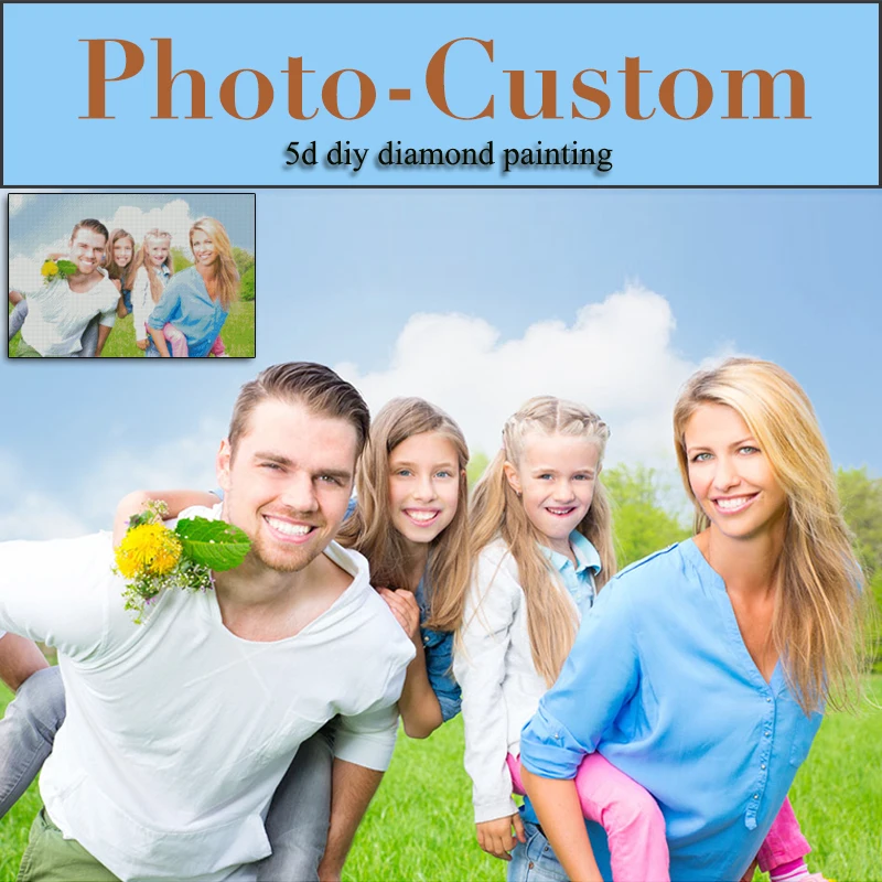 

PHOTO CUSTOM Diy Diamond Painting Cross Stitch Kits Diamond Mosaic Rhinestones Diamond Embroidery Full Square Decoration Custom