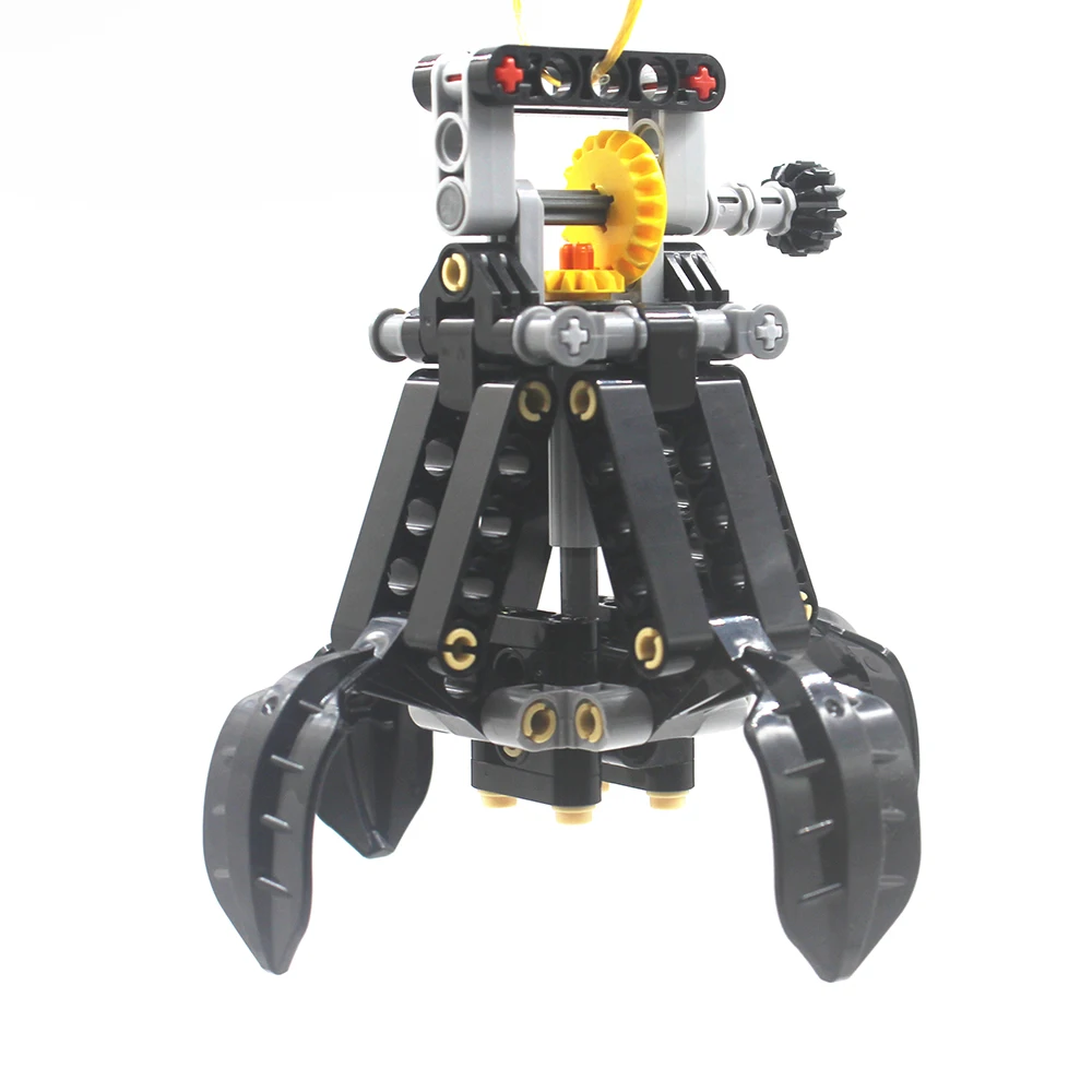 Self-Locking Brick MOC Building Blocks Technical Parts TECHNICAL 4 Lifting Claws compatible with Lego 19540 for Boys Kids toy