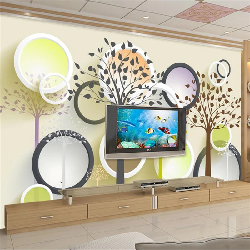 

wellyu Custom wallpaper 3D photo mural small fresh flower tree TV background wallpaper for walls 3 d papel de parede mural обои