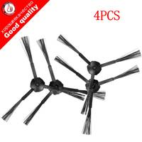 4pcs (2x Right+2x Left) Side Brushes for Panda X500 ECOVACS Robot X500 X580 CR120 Dibea X580 Vacuum Cleaner Accessories Parts