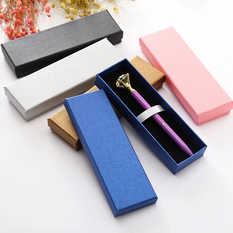 Colorful Business Style Pens Packing Box Pen Gift Box Upscale Fashion Jewelry Ballpen Pencil Case Pouch General Carton Decor Box