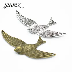 YuenZ 5 pcs Bird Charms Metal Pendant Diy Necklace Jewelry Handmade Accessories 72*40mm D533