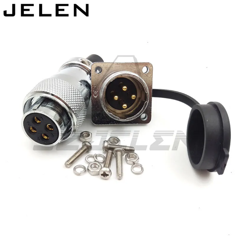 WS16 connector 2 3 4 5 6 7 8 9pin Connector plug(female) and socket(Male), Waterproof and dustproof connector